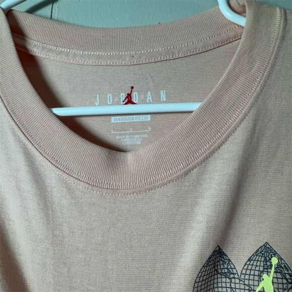 Jordan Oversize Pink T-Shirt Michael Jordan Graphic Size L - Picture 4 of 7